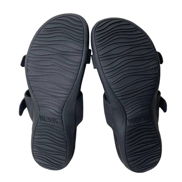 COPY - Vionic Ossa Orthaheel Women's Black Double Buckle Strap Sandals Size US 8 - Picture 11 of 12